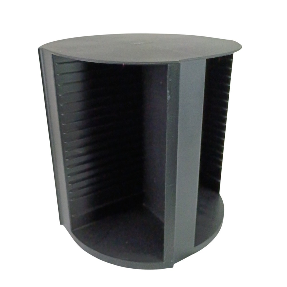 Laserline CD80 Rotating Carousel Storage Tower Vintage CD Holder Organizer - Picture 3 of 9